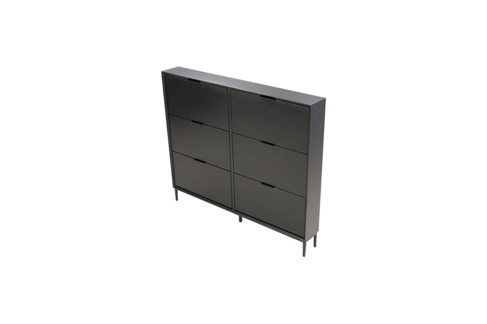 Hokku Designs Black Manufactured Wood Shoe Storage, image 2