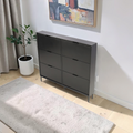 Hokku Designs Black Manufactured Wood Shoe Storage