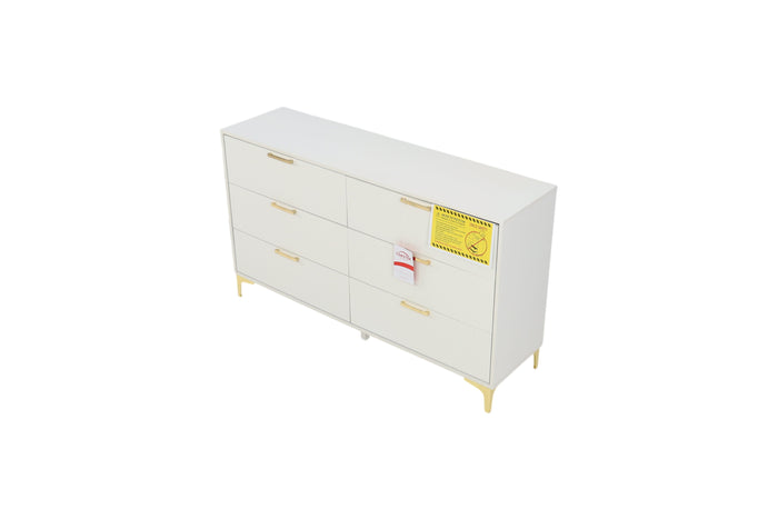 Willa Arlo Interiors Paulk 6-drawer Dresser White, image 2