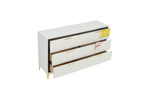 Willa Arlo Interiors Paulk 6-drawer Dresser White, image 6