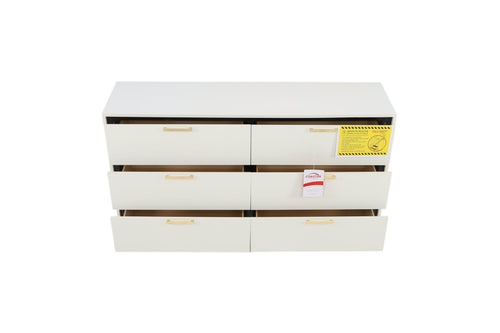 Willa Arlo Interiors Paulk 6-drawer Dresser White, image 9