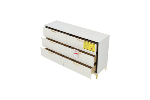 Willa Arlo Interiors Paulk 6-drawer Dresser White, image 11