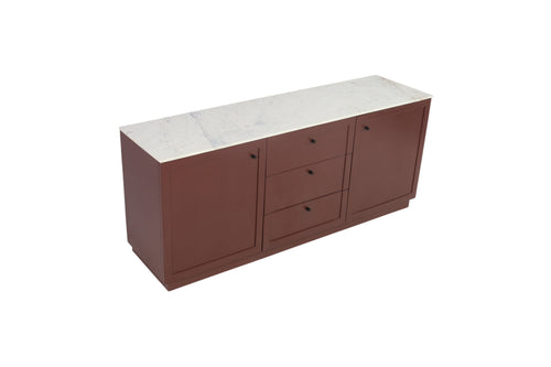Joss & Main Bently Marble, Mango Wood and Manufactured Wood Sideboard, Red, image 4