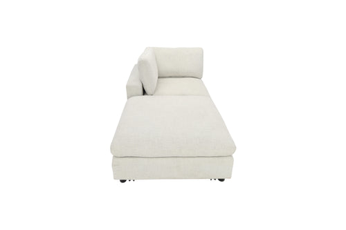 Latitude Run Odai Chenille Upholstered Armless Chair with Ottoman, image 4