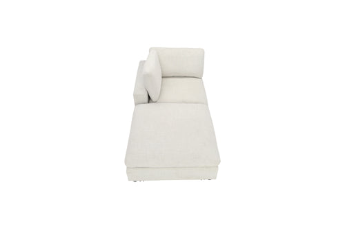 Latitude Run Odai Chenille Upholstered Armless Chair with Ottoman, image 5