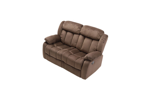 Latitude Run Microfiber Upholstered Manual Reclining Loveseat with Metal Legs, image 4