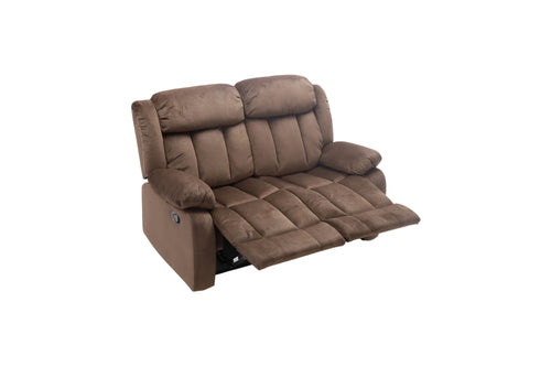 Latitude Run Microfiber Upholstered Manual Reclining Loveseat with Metal Legs, image 7