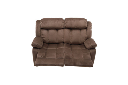 Latitude Run Microfiber Upholstered Manual Reclining Loveseat with Metal Legs, image 8