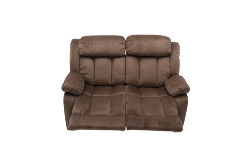 Latitude Run Microfiber Upholstered Manual Reclining Loveseat with Metal Legs, image 9