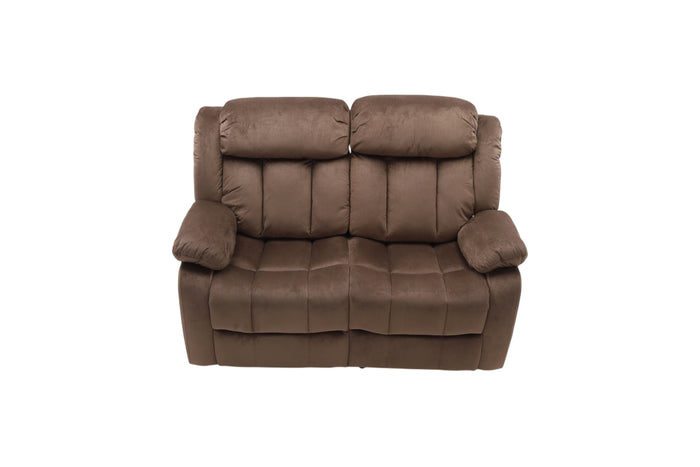 Latitude Run Microfiber Upholstered Manual Reclining Loveseat with Metal Legs, image 3