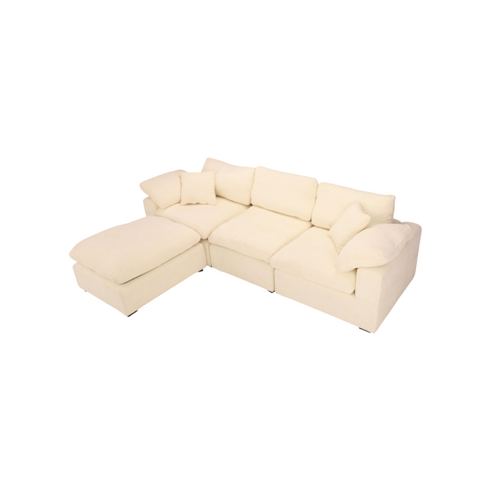 Latitude Run Alyciana Upholstered Polyester with Ottoman Sectional, image 3
