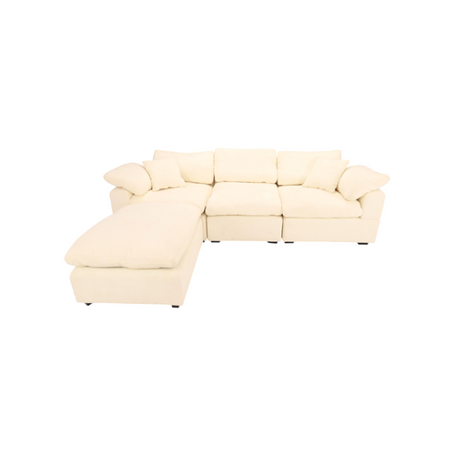 Latitude Run Alyciana Upholstered Polyester with Ottoman Sectional