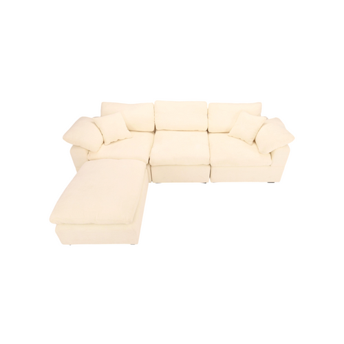 Latitude Run Alyciana Upholstered Polyester with Ottoman Sectional, image 4