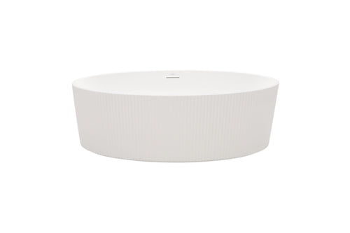 MonBlari Acrylic Freestanding White Soaking Bathtub with Overflow and Pop-up Drain For Bathroom, image 4