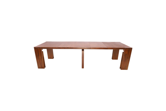 Luxe by East West Furniture Extendable Dining Table - a Rectangle Kitchen Table Top with Removable leaf & Stylish Legs, Antique Walnut Finish, image 2