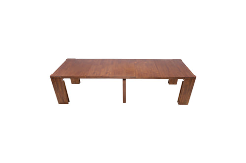 Luxe by East West Furniture Extendable Dining Table - a Rectangle Kitchen Table Top with Removable leaf & Stylish Legs, Antique Walnut Finish, image 3
