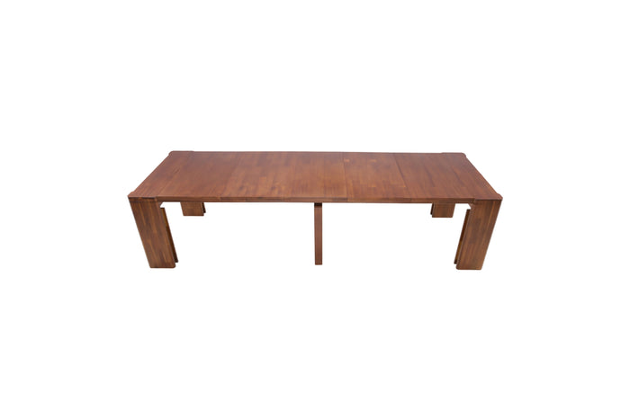 Luxe by East West Furniture Extendable Dining Table - a Rectangle Kitchen Table Top with Removable leaf & Stylish Legs, Antique Walnut Finish, image 3
