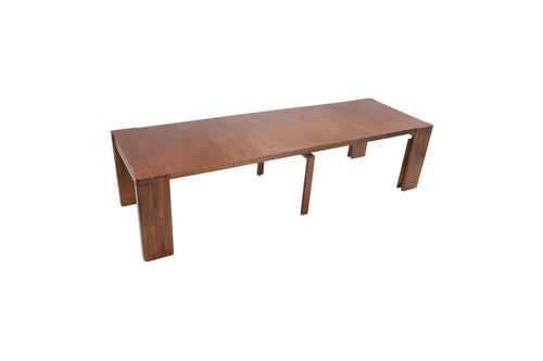 Luxe by East West Furniture Extendable Dining Table - a Rectangle Kitchen Table Top with Removable leaf & Stylish Legs, Antique Walnut Finish, image 4