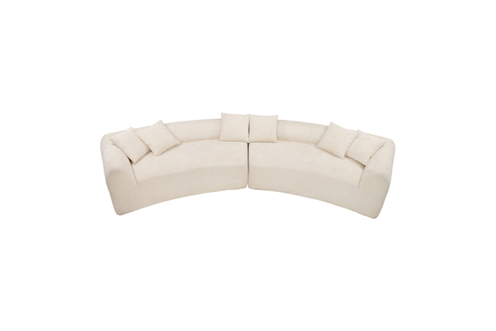 Ivy Bronx Boneless Modern Curved Sectional Sofa Oversized Compression Sofa, image 2