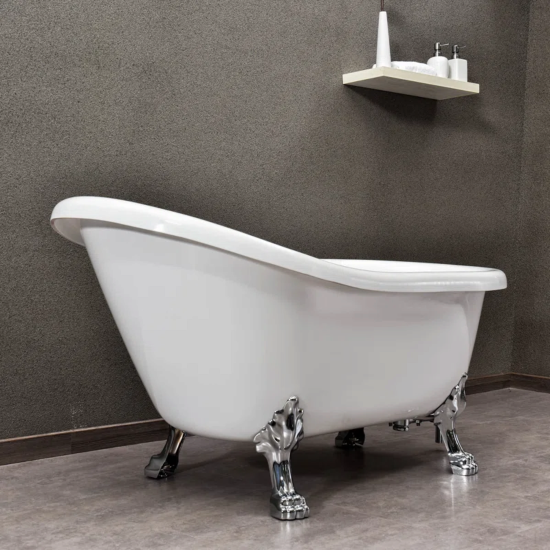 Woodbridge Clawfoot Soaking Acrylic Bathtub
