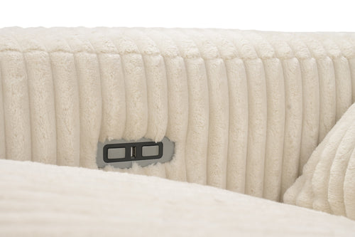 Hokku Designs Milred Corduroy Power Reclining Sofa, image 6