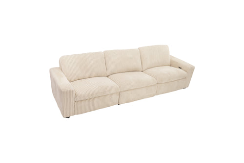 Hokku Designs Milred Corduroy Power Reclining Sofa, image 2