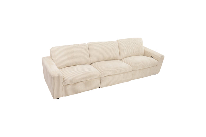 Hokku Designs Milred Corduroy Power Reclining Sofa, image 2