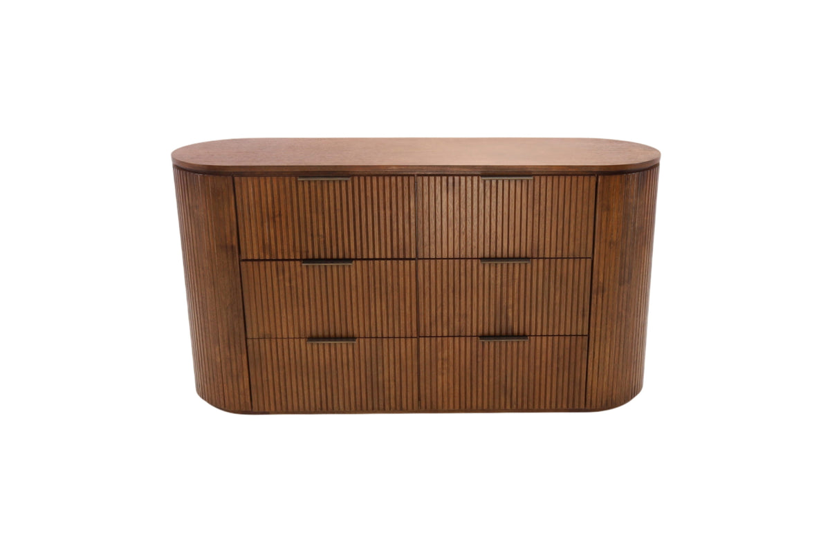 Joss & Main Kiki Fluted 6 Drawer Dresser