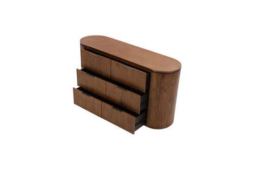 Joss & Main Kiki Fluted 6 Drawer Dresser, image 9