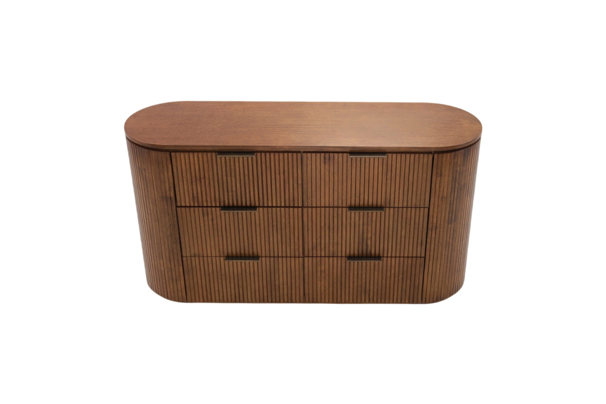 Joss & Main Kiki Fluted 6 Drawer Dresser