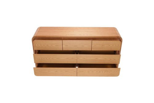 AllModern Nori 7-Drawer Horizontal Solid Wood Dresser, image 6