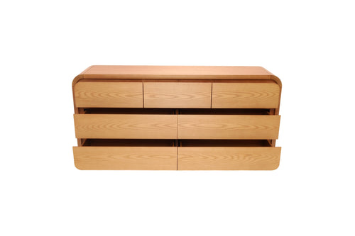 AllModern Nori 7-Drawer Horizontal Solid Wood Dresser, image 8