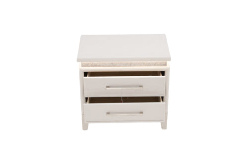 House of Hampton Oxford 2 Drawer Nightstand w/ LED Lighting and USB Ports, image 7