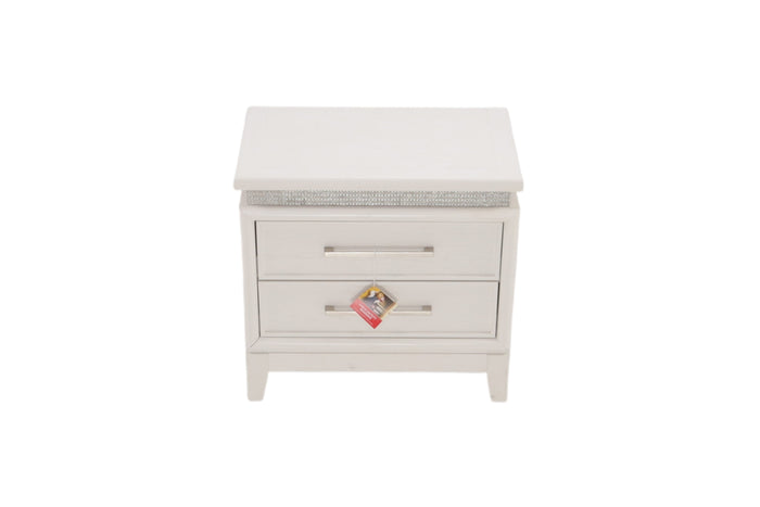 House of Hampton Oxford 2 Drawer Nightstand w/ LED Lighting and USB Ports, image 3