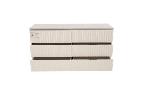 AllModern Paloma Scalloped Soft-Close 6-Drawer Dresser - Mahogany, image 8