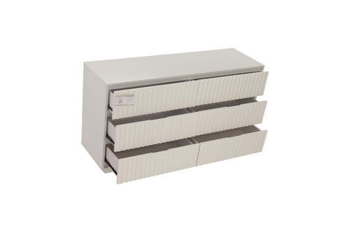 AllModern Paloma Scalloped Soft-Close 6-Drawer Dresser - Mahogany, image 9