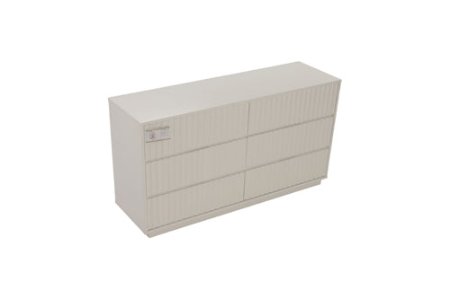AllModern Paloma Scalloped Soft-Close 6-Drawer Dresser - Mahogany, image 3