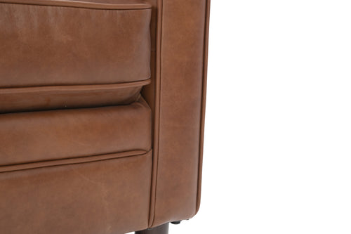 Sand & Stable Leyla Genuine Leather Square Arm Sofa, image 6