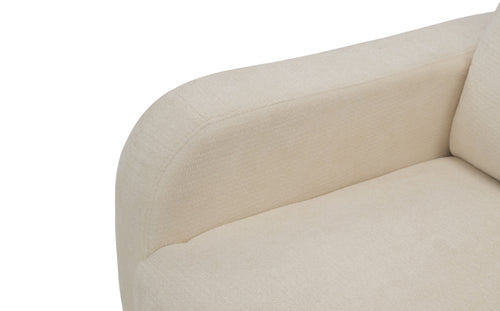 Alcott Hill Modern Beige Fabric Push-Back Recliner Chair with Padded Armrests for Living Room, image 10