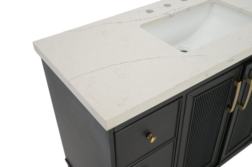 Red Barrel Studio Sianni 48" Single Bathroom Vanity With Quartz Top, image 10