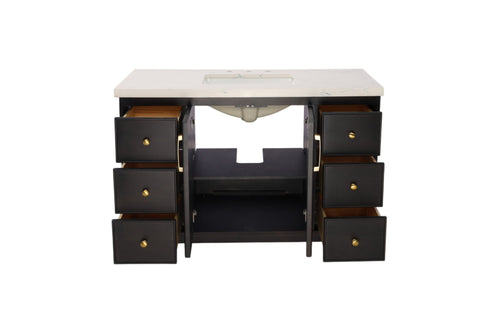 Red Barrel Studio Sianni 48" Single Bathroom Vanity With Quartz Top, image 6