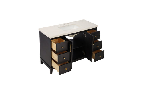 Red Barrel Studio Sianni 48" Single Bathroom Vanity With Quartz Top, image 7
