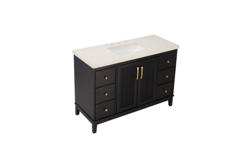 Red Barrel Studio Sianni 48" Single Bathroom Vanity With Quartz Top, image 3