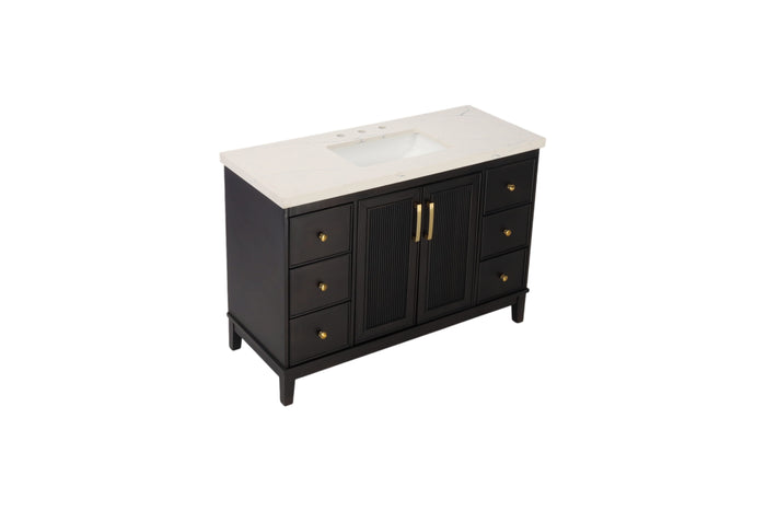 Red Barrel Studio Sianni 48" Single Bathroom Vanity With Quartz Top, image 3