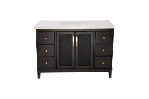 Red Barrel Studio Sianni 48" Single Bathroom Vanity With Quartz Top, image 2