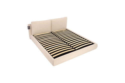 Cloud Storage Bed, King, Cream Boucle, image 3