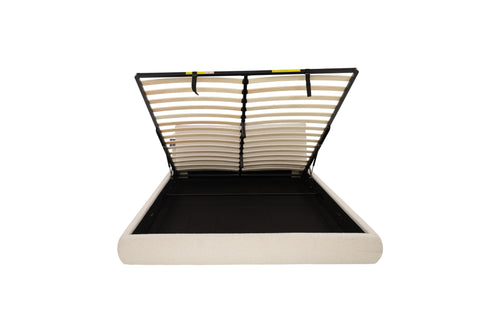 Cloud Storage Bed, King, Cream Boucle, image 6