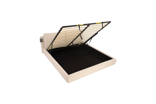 Cloud Storage Bed, King, Cream Boucle, image 7