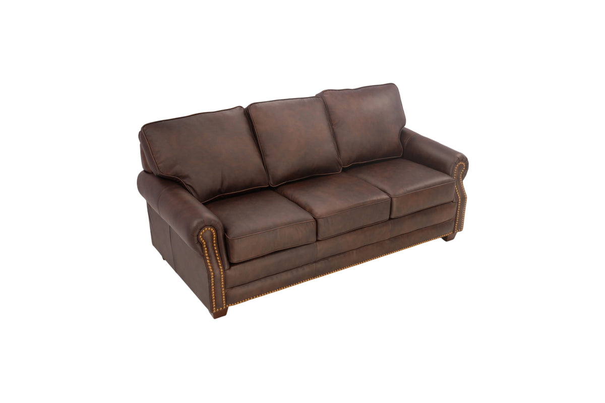 Sofa Web Revo Upholstered Top Grain Leather Sofa