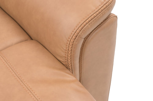 Birch Lane Top Grain Camel Genuine Leather Power Reclining Sofa with Adjustable Headrest, image 12